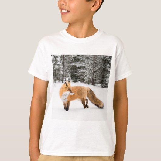 赤キツネイン白雪 Tシャツ (正面)