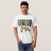 赤キツネイン白雪 Tシャツ (正面フル)