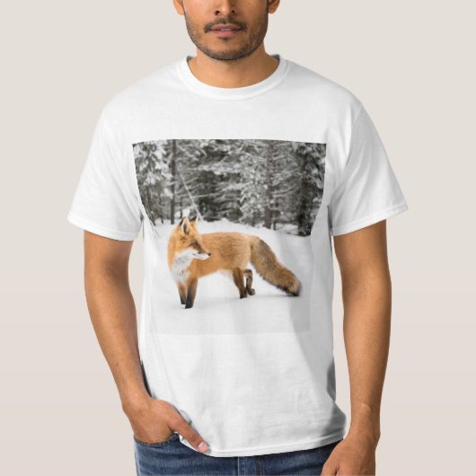 赤キツネイン白雪 Tシャツ (正面)