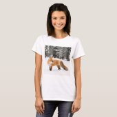 赤キツネイン白雪 Tシャツ (正面フル)