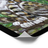 赤キツネキットと猫ポスター、オリジナルアニマルアート ポスター (角)