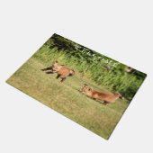 赤キツネキット遊ズ ドアマット (アングル)