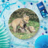 赤キツネキット遊ズ ペーパープレート (パーティー)