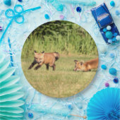 赤キツネキット遊ズ ペーパープレート (パーティー)