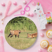 赤キツネキット遊ズ ペーパープレート (パーティー)