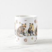 赤キツネクラシック、マグカップ11オズ コーヒーマグカップ (中央)