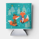 赤キツネクリスマス冬 缶クーラー (正面)