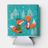 赤キツネクリスマス冬 缶クーラー (裏面)