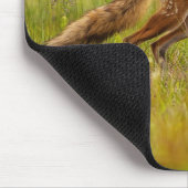 赤キツネ大人 マウスパッド (コーナー)