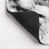 赤キツネ白黒の水色01 マウスパッド (コーナー)