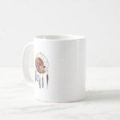 赤キツネ眠る夢のキャッチャー コーヒーマグカップ (正面左)