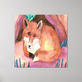 赤キツネ🦊 キャンバスプリント (正面)
