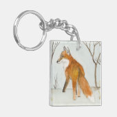赤キツネ キーホルダー (正面左)