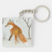 赤キツネ キーホルダー (裏面)