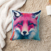 赤キツネ クッション (ブランケット)