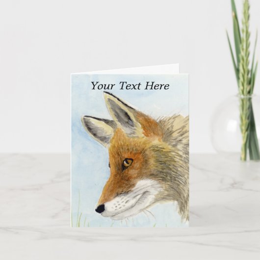 赤キツネ サンキューカード (正面)