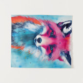 赤キツネ タペストリー (正面(横))