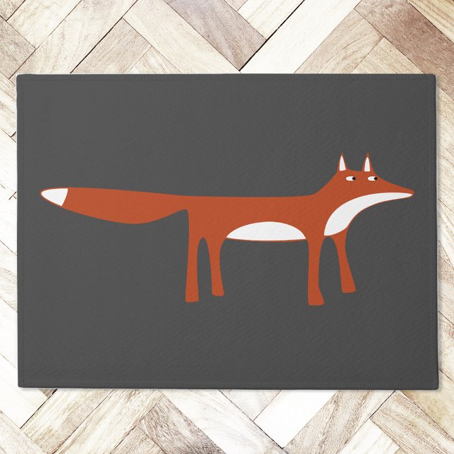 赤キツネ ドアマット (Red Fox doormat for wildlife and animal lovers)