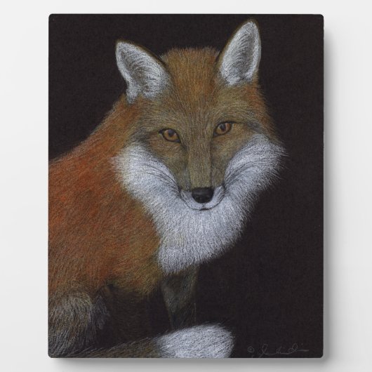 赤キツネ フォトプラーク (正面)