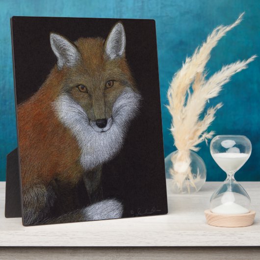 赤キツネ フォトプラーク (側面)