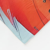 赤キツネ フリースブランケット (角)