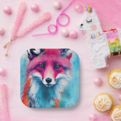 赤キツネ ペーパープレート (パーティー)