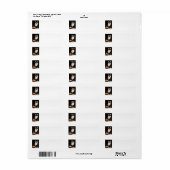 赤キツネ ラベル (フルシート)