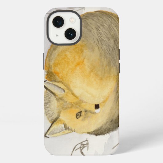 赤キツネ iPhoneケース (裏面)
