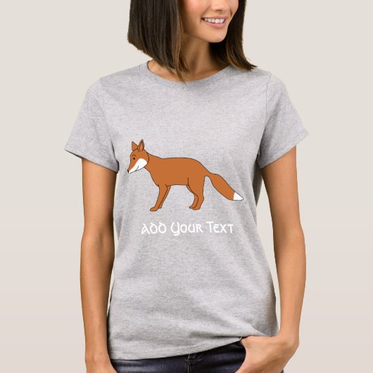 赤キツネ。 Tシャツ (正面)