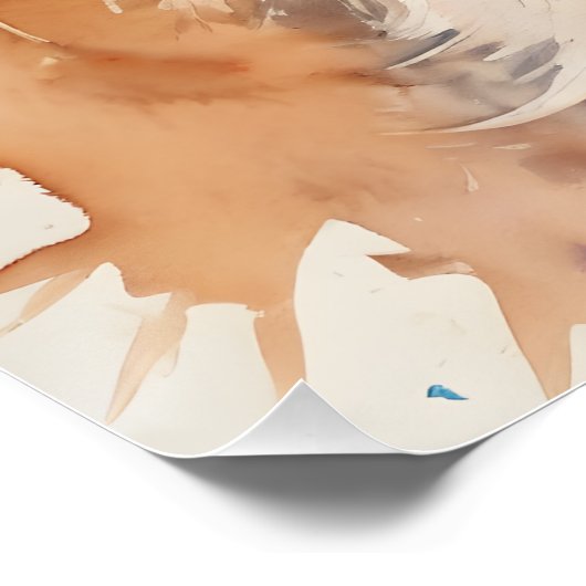 赤キツネno 2光沢ポスター ポスター (コーナー)