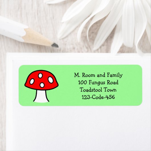 赤キノコ住所 シール (インサイチュ)