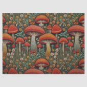 赤キノコ刺繍デコページ 薄葉紙 (正面)