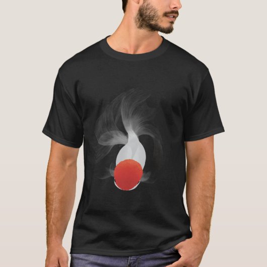 赤キャップ和蘭金魚 Tシャツ (正面)