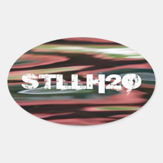 赤キャビン反射 楕円形シール