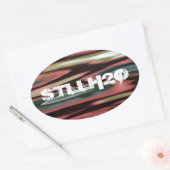 赤キャビン反射 楕円形シール (封筒)