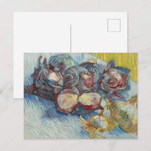 赤キャベツとニンニク Vincent van Gogh ポストカード (正面/裏面)
