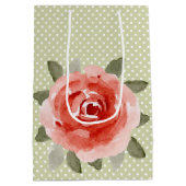 赤キャベツバラ中抱き枕 ミディアムペーパーバッグ (裏面)