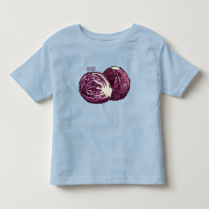赤キャベツ漫画イラストレーション トドラーTシャツ