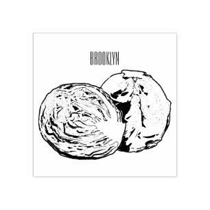 赤キャベツ漫画イラストレーション ラバースタンプ