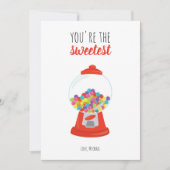 赤キャンディグンボール最高のバレンタイン シーズンカード (正面)