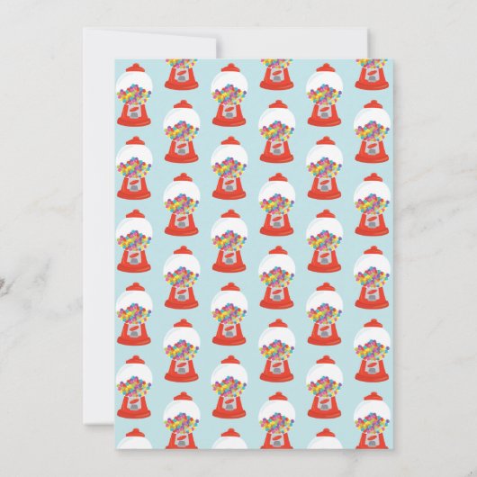 赤キャンディグンボール最高のバレンタイン シーズンカード (裏面)