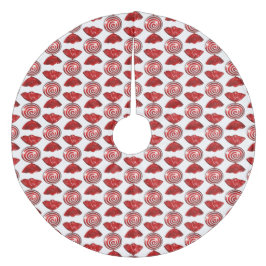 赤キャンディ4クリスマスツリースカート フリース ツリースカート