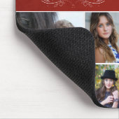 赤キリスト教聖句の卒業式4写真コラージュ マウスパッド (コーナー)