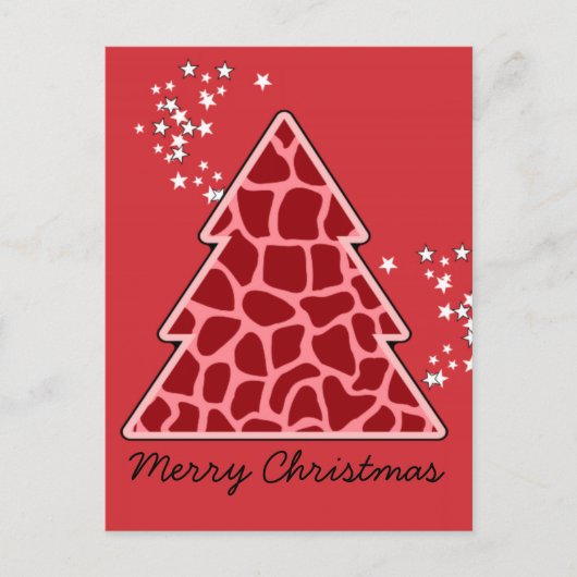 赤キリンのクリスマスツリー シーズンポストカード (正面)
