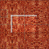 赤キリン皮膚野生動物パターン ファブリック (タイル)