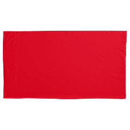 赤キングサイズ枕ケースペア 枕カバー