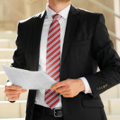 赤クラシックと海軍のストライプ ネクタイ