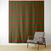 赤クラシックと緑のクリスマス タペストリー (インサイチュ)
