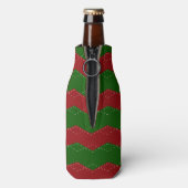 赤クラシックと緑のクリスマス ボトルクーラー (ボトル裏面)