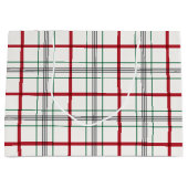 赤クラシックと緑の休日 ラージペーパーバッグ (正面)